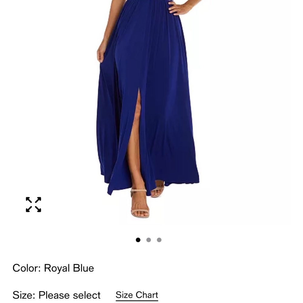 R & M Richards Royal Blue Maxi Skirt
